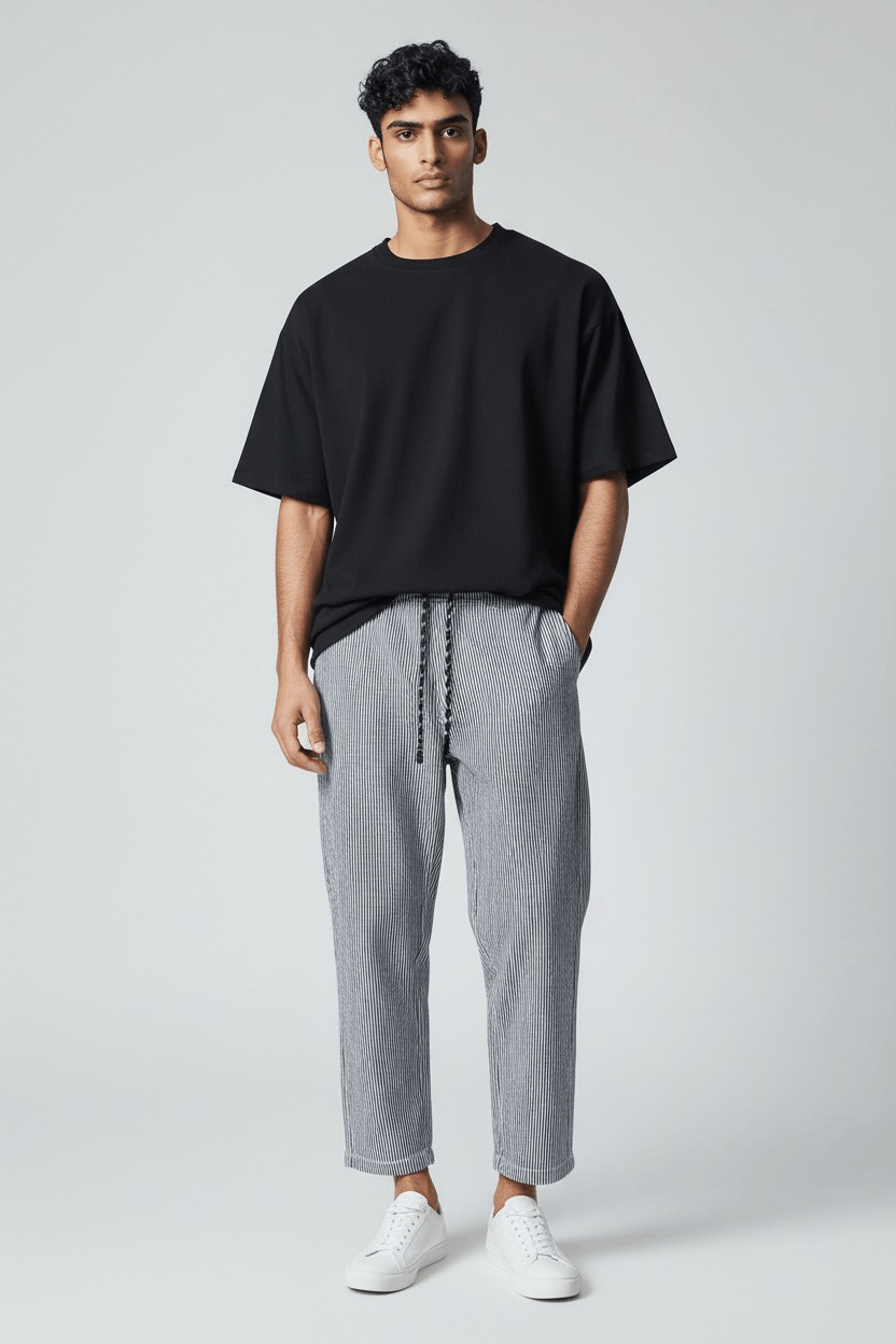 Lee union made half pants stripe