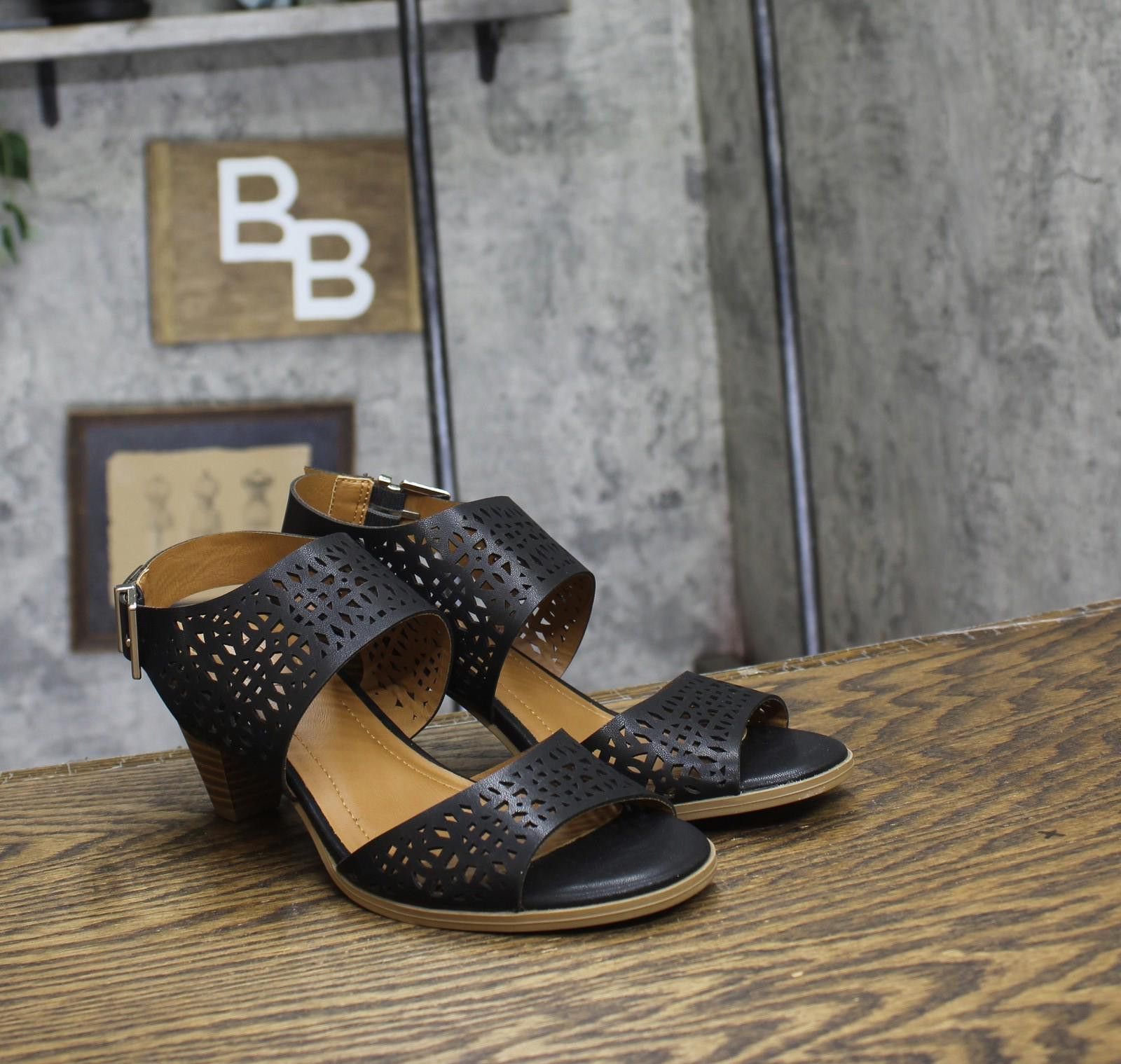 Style & Co New Style & Co. Hazleyy Dress Sandals Black / Brown 6.5m Size US 6.5 / IT 36.5 - 1 Thumbnail