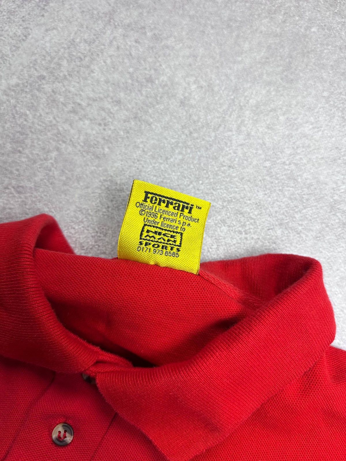 Ferrari Vintage 1996 Ferarri F-1 Racing Y2K Polo Shirt L Size US L / EU 52-54 / 3 - 6 Thumbnail