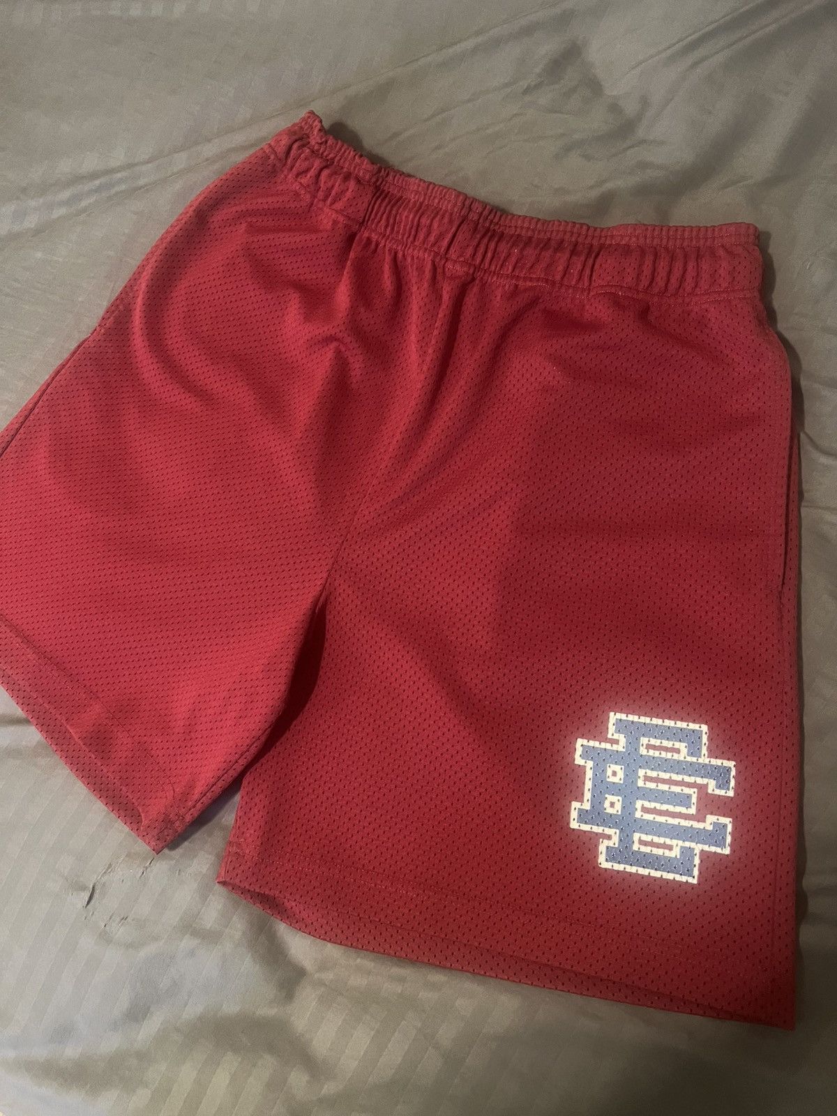 Eric Emanuel Red and Navy Short sz Large/34 100% Authentic