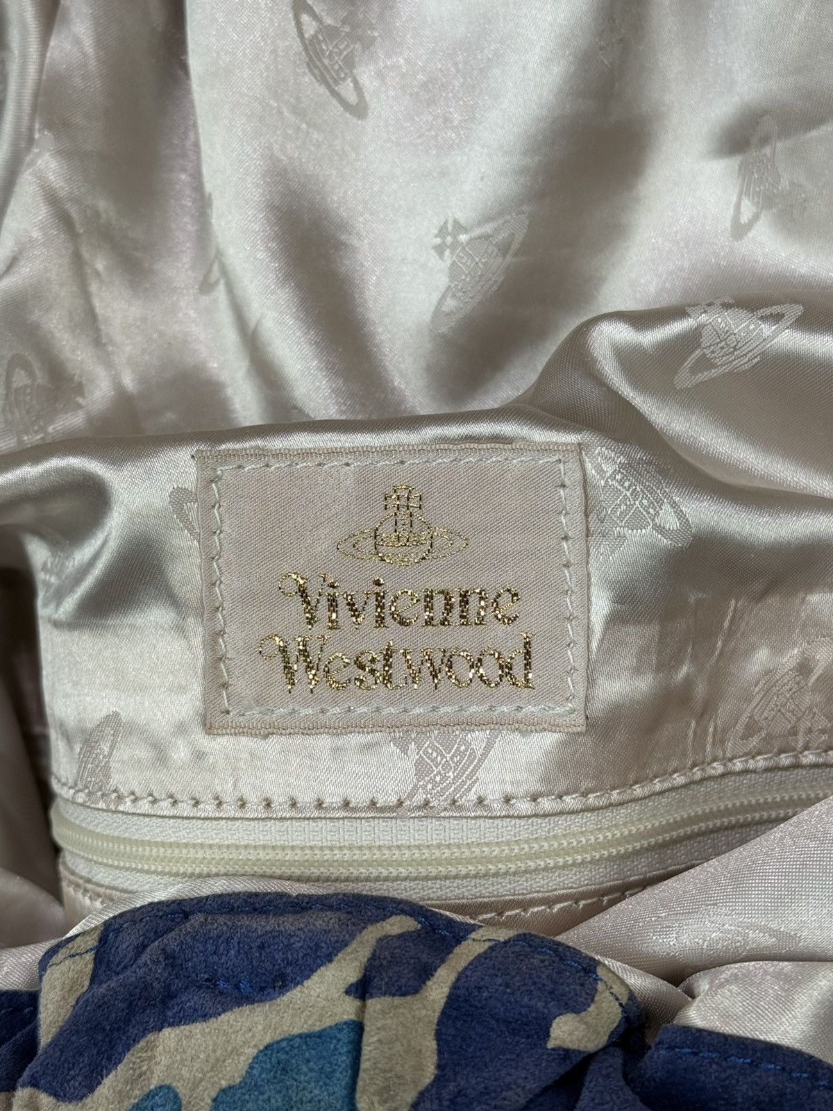 Vivienne Westwood Vintage Vivienne Westwood Ocean Print Ring Handle Suede Bag Size ONE SIZE - 12 Thumbnail