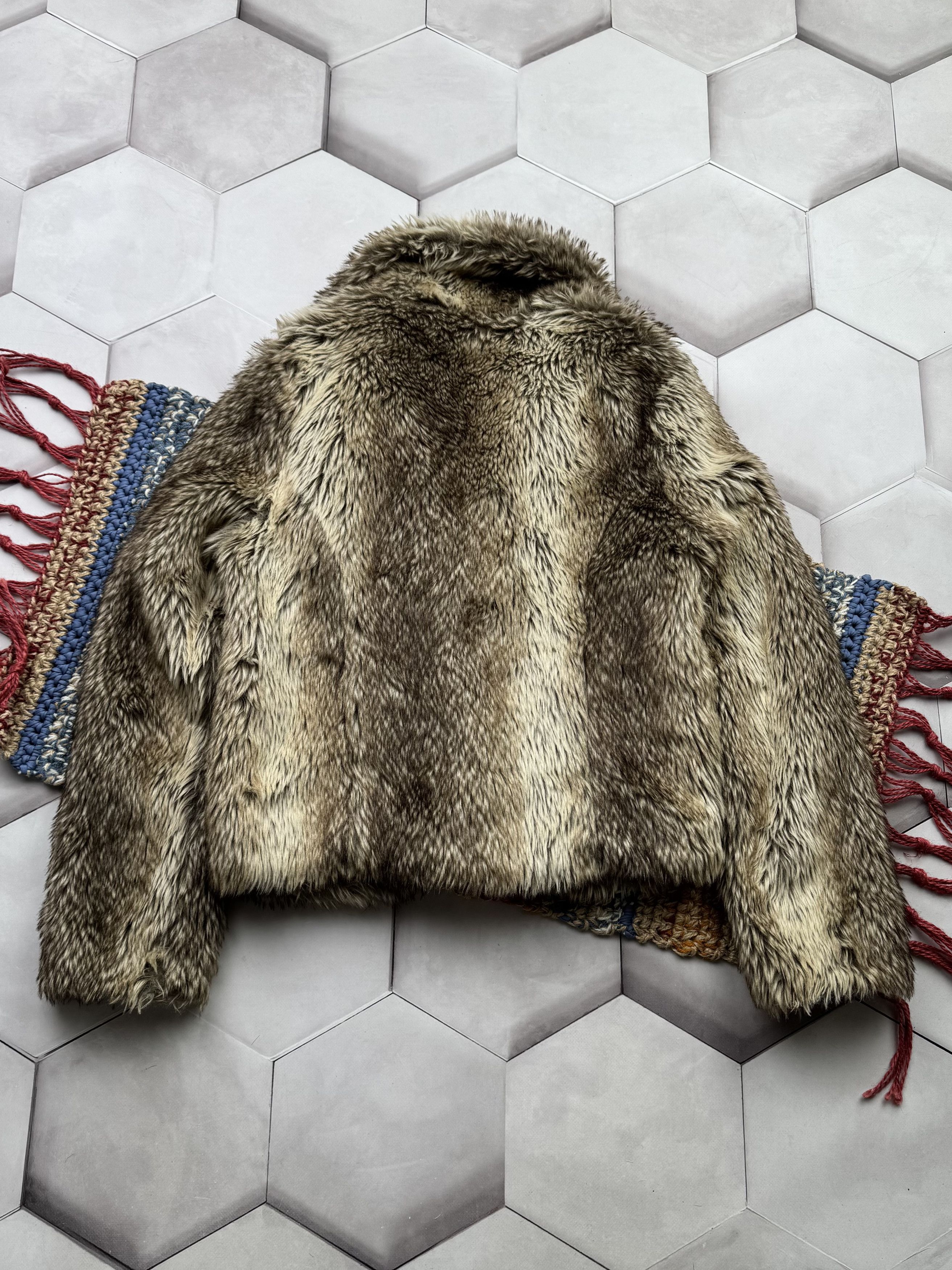 Vintage Vintage Faux Fur Cropped Jacket (E4) Size S / US 4 / IT 40 - 10 Thumbnail