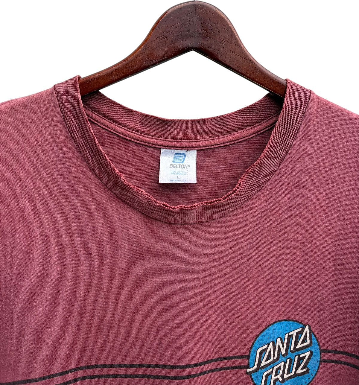 Santa Cruz Skateboards Vintage 90’s Santa Cruz Skateboards OG Logo Distressed Shirt Size US M / EU 48-50 / 2 - 4 Thumbnail