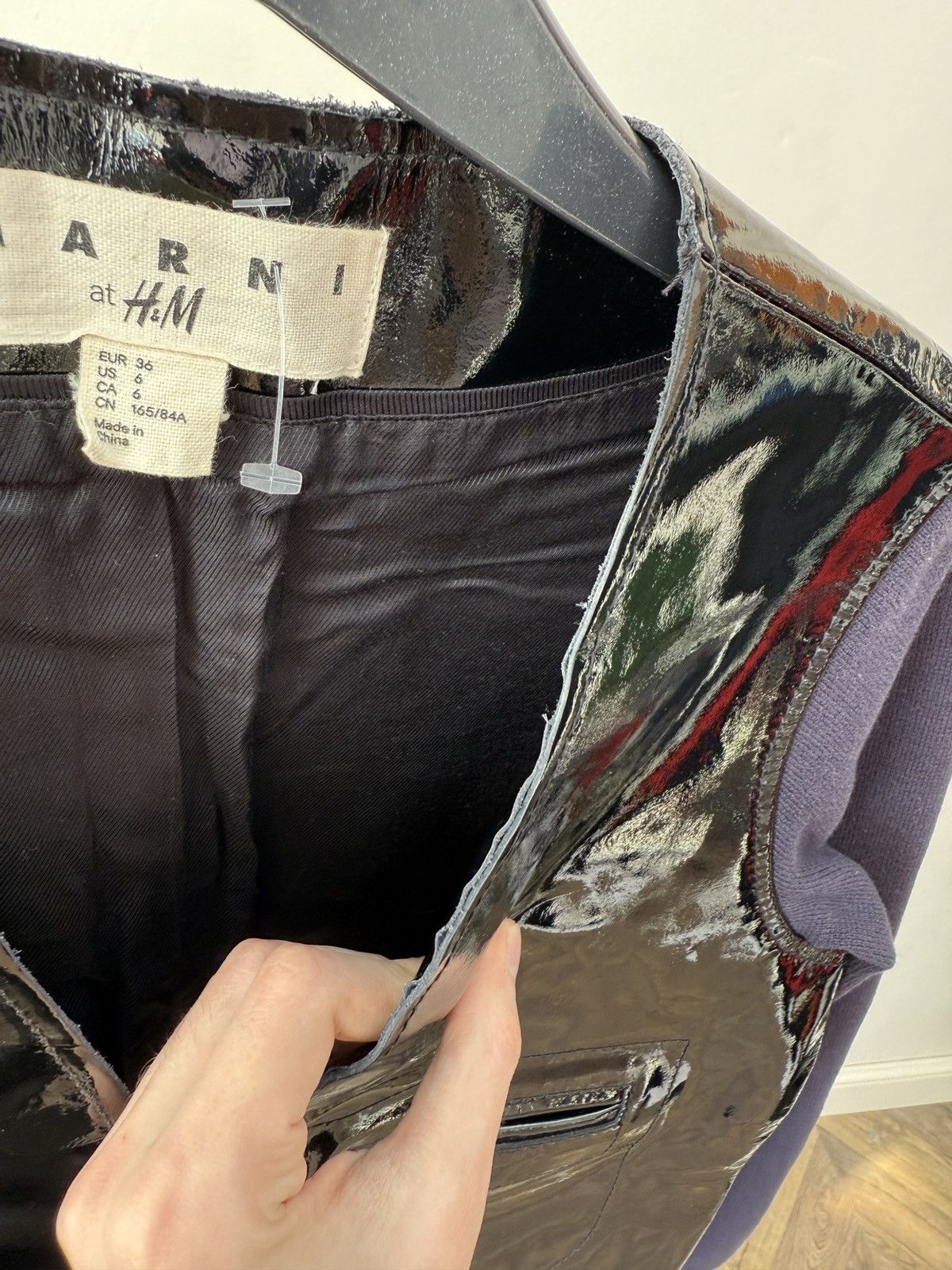 Marni Vintage Marni at H&M Leather Bomber Jacket Size XS / US 0-2 / IT 36-38 - 10 Thumbnail