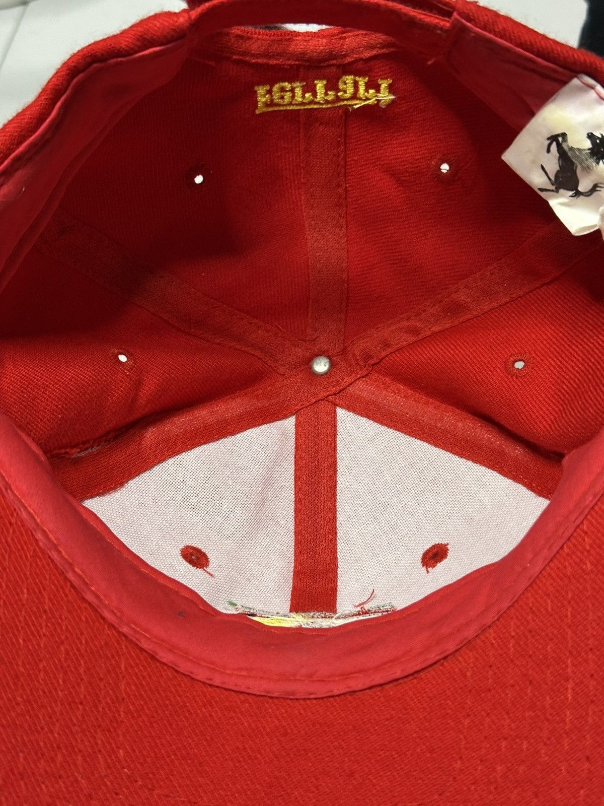 Ferrari Vintage 1996 Ferrari F1 Scudetto shield logo hat Size ONE SIZE - 6 Thumbnail