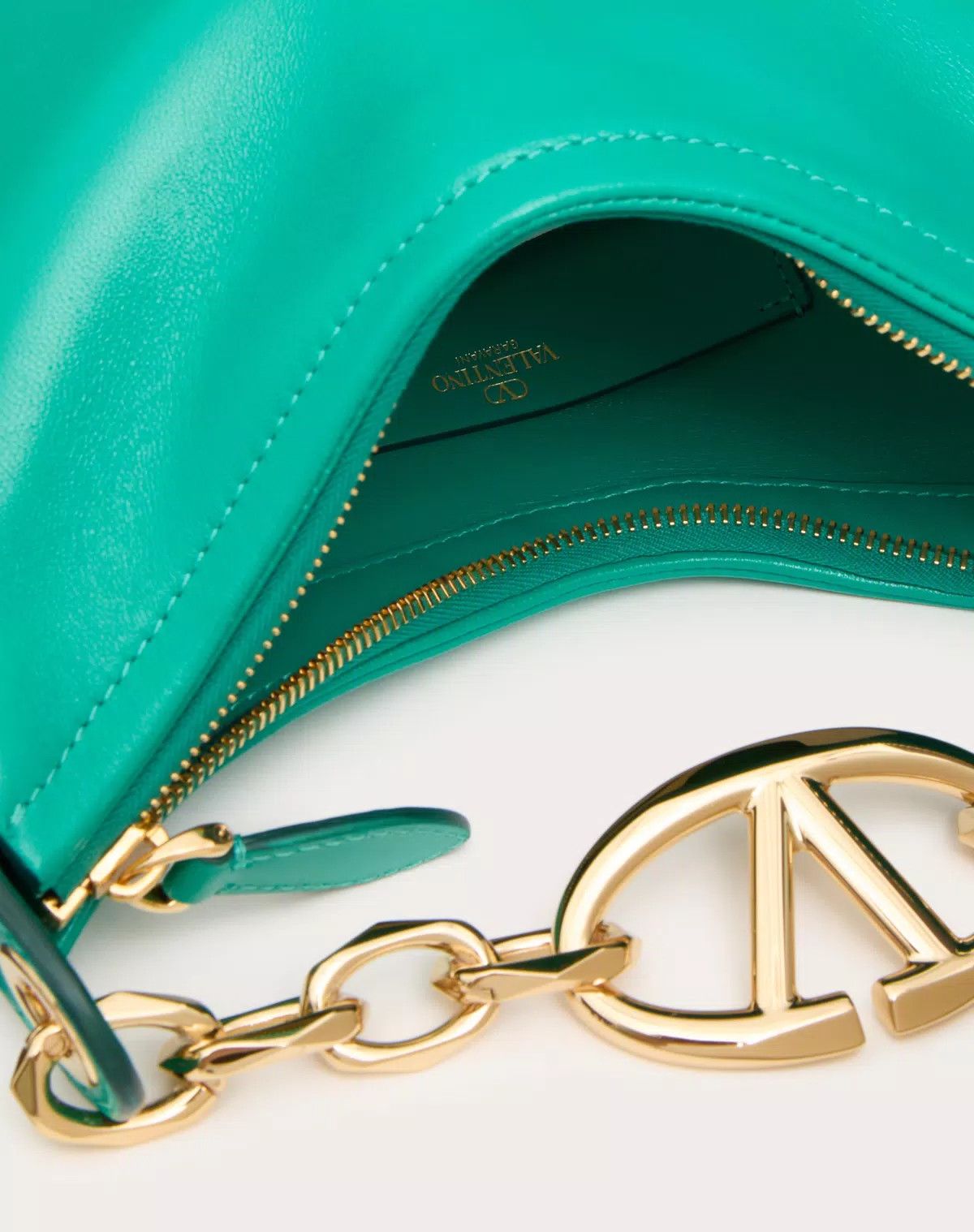 Valentino oc11z0725 Size:OS/Bag In Nappa Leather With Chain in Green Size ONE SIZE - 6 Thumbnail