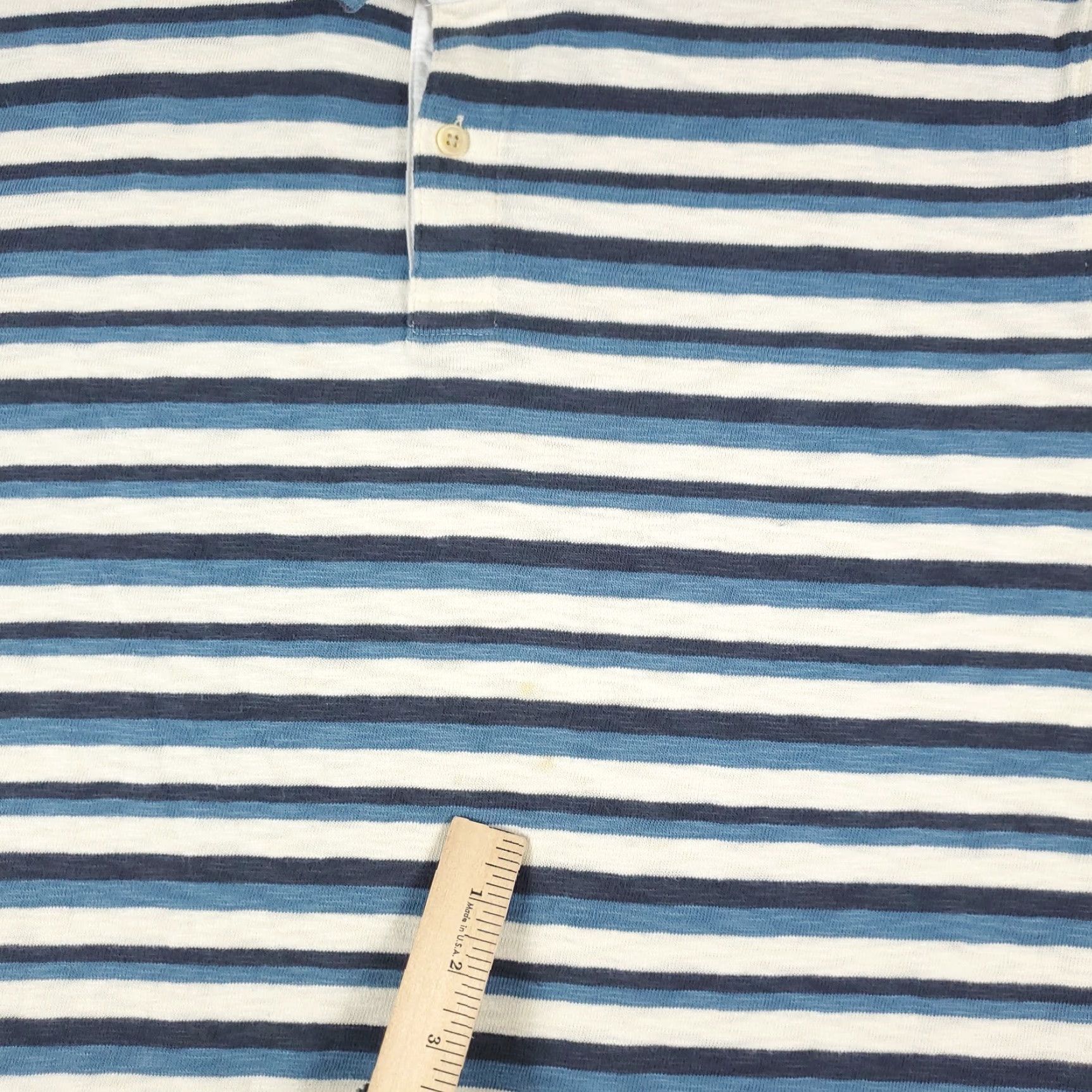 Tommy Hilfiger Tommy Hilfiger Shirt Mens XL Blue Striped Polo Cotton Logo Button Front Classic Preppy Mens Size US XL / EU 56 / 4 - 3 Thumbnail