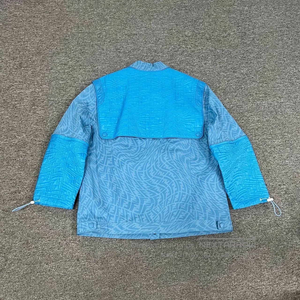 Fendi Fendi Blue Floral Print Oversized Jacket. Size US M / EU 48-50 / 2 - 2 Thumbnail