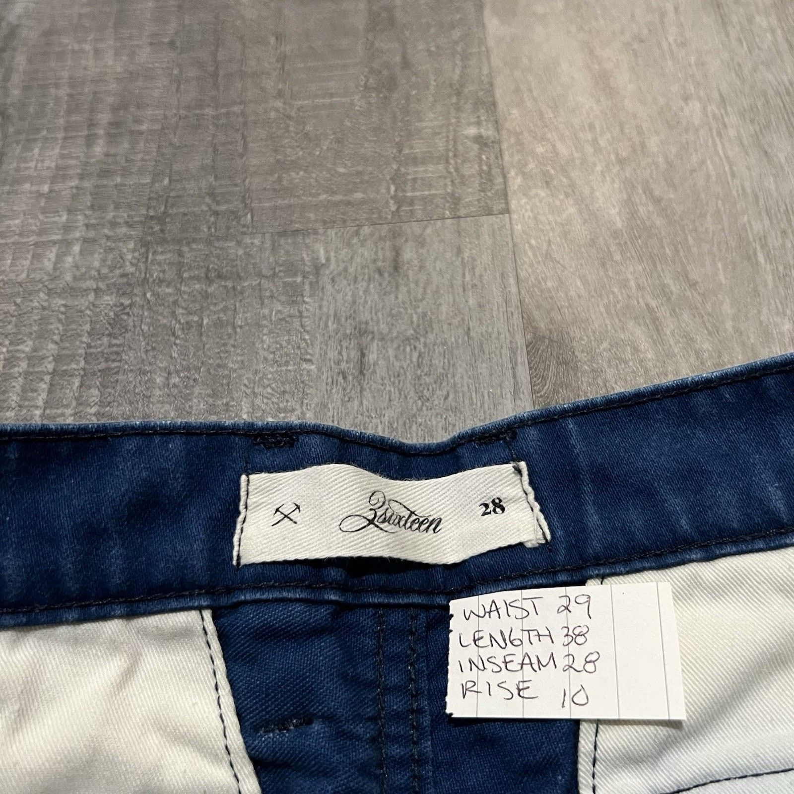 3sixteen 3sixteen Heavy Cotton Twill Chino Blue Slim Fit Men's 28 Size US 28 / EU 44 - 7 Thumbnail