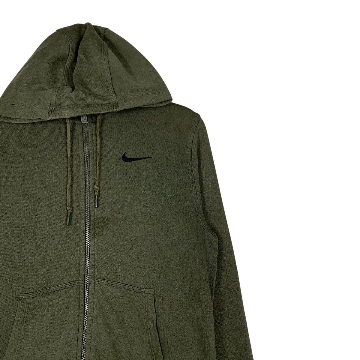 Nike NIKE Small Logo Green Zipper Hoodies Sweatshirt #1484-C67 Size US S / EU 44-46 / 1 - 4 Thumbnail