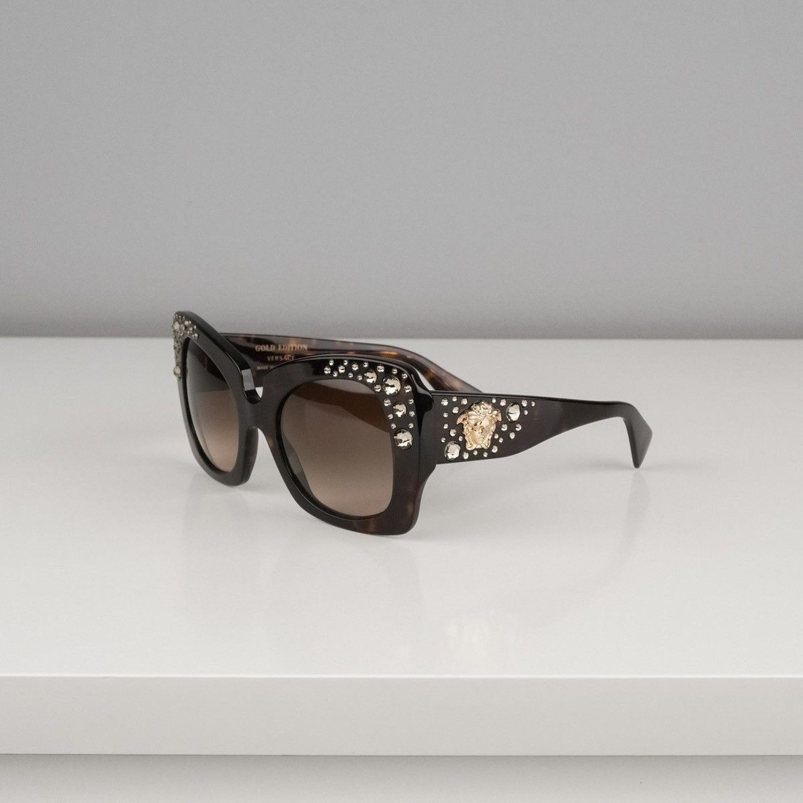 Versace Versace medusa logo crystal limited gold edition sunglasses Size ONE SIZE - 1 Thumbnail