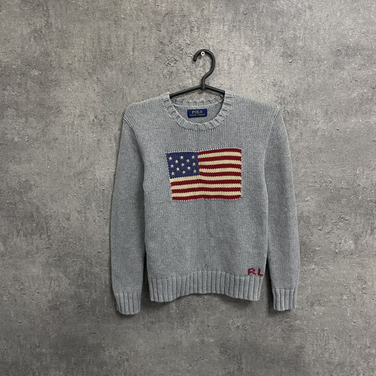 Polo Ralph Lauren Vintage Polo Ralph Lauren American Flag Sweater Size US XS / EU 42 / 0 - 1 Thumbnail