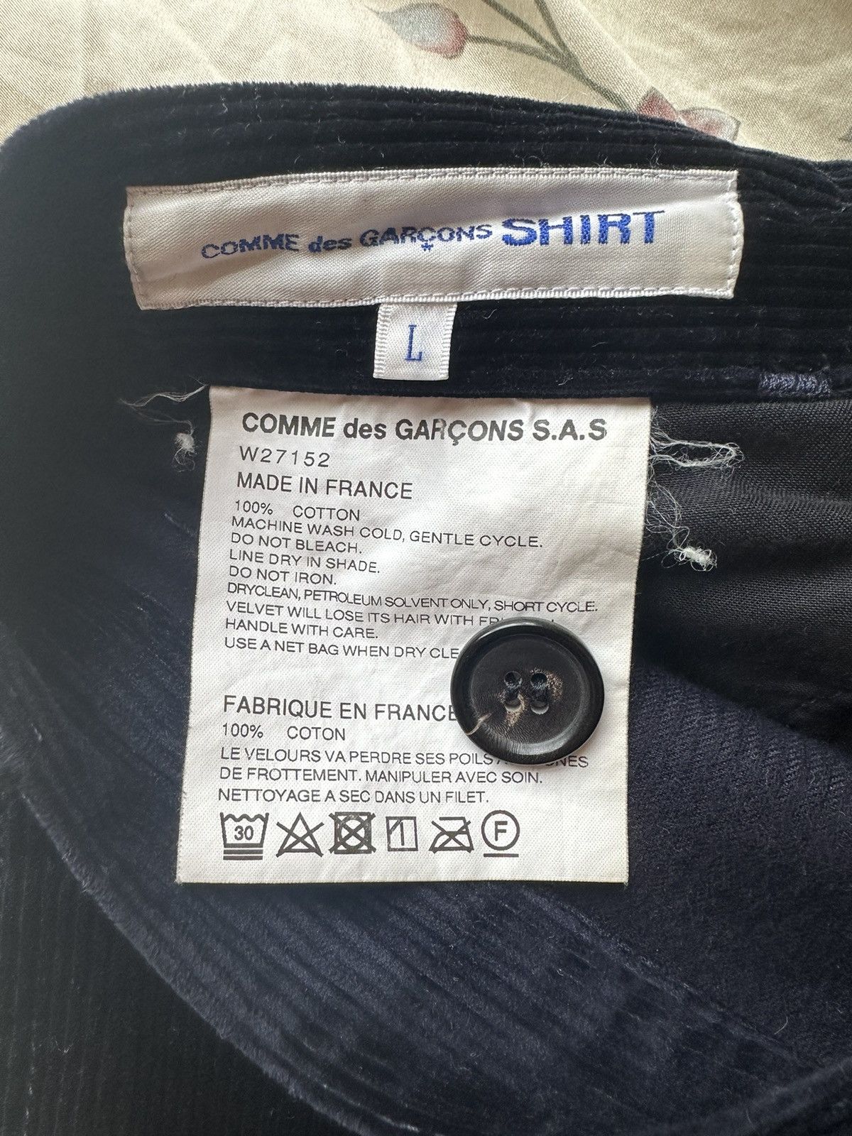 Comme des Garcons SHIRT Comme des Garçons shirt corduroy pants Size US 34 / EU 50 - 5 Thumbnail