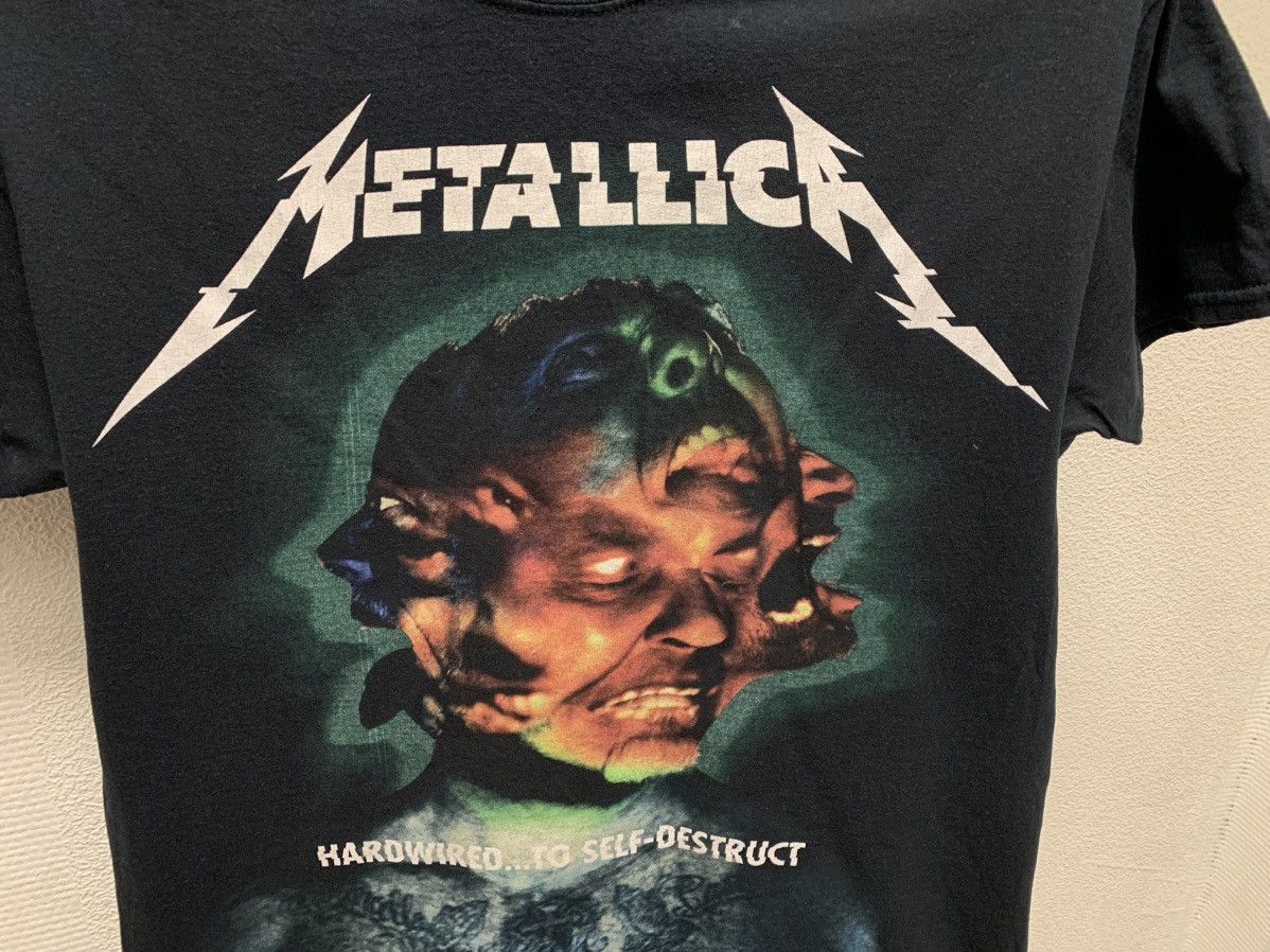 Metallica Hardwired to self distraction vintage t-shirt L sz