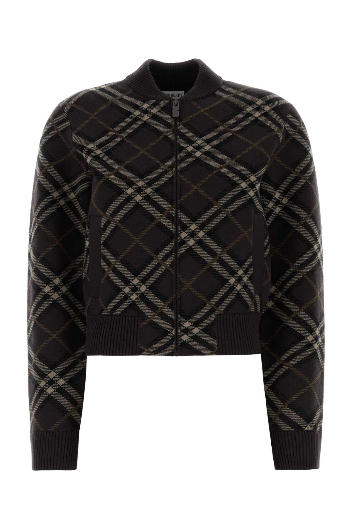 Burberry Embroidered Stretch Wool Blend Cardigan Size S / US 4 / IT 40 - 1 Thumbnail