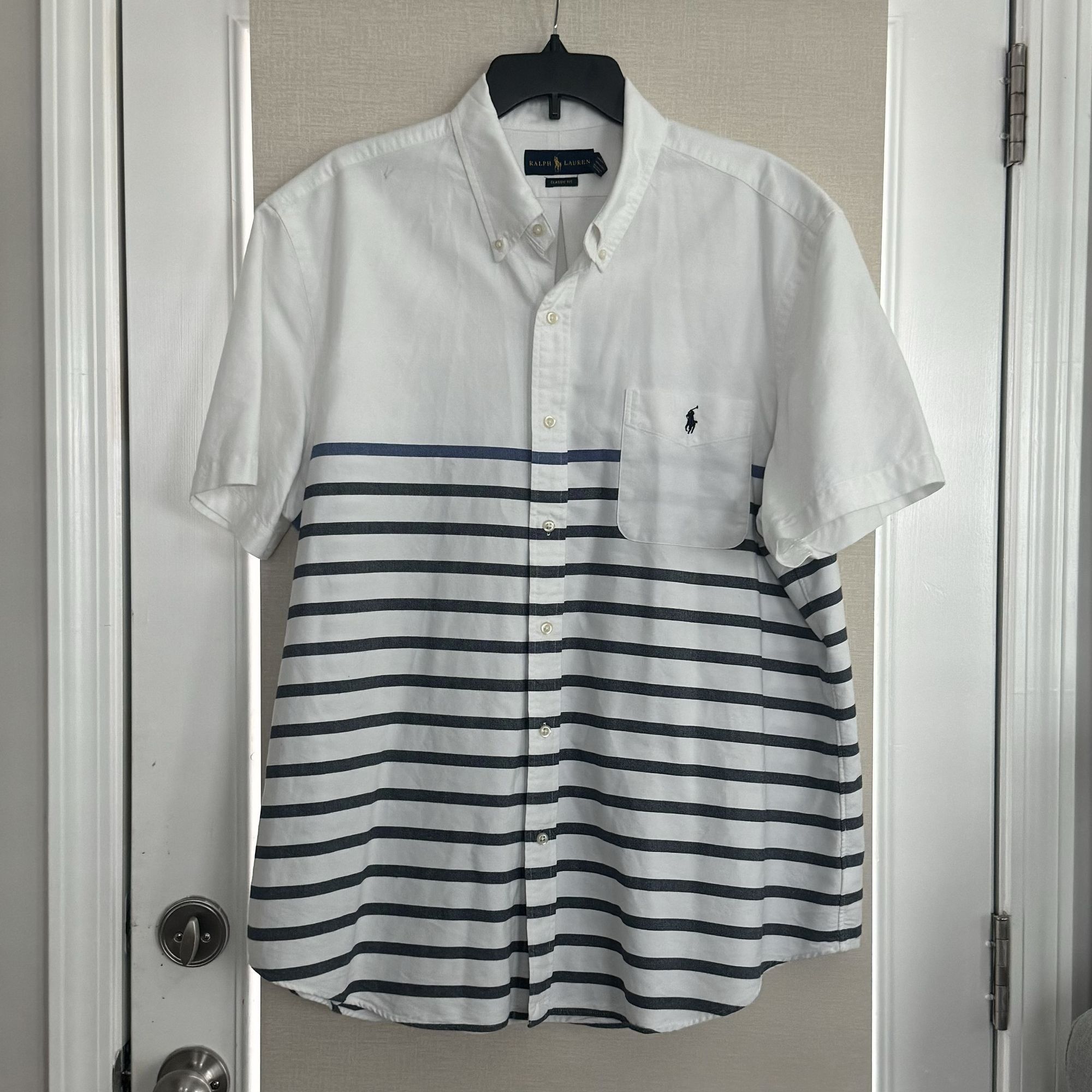Ralph Lauren Ralph Lauren Men's Striped Oxford Button Down Shirt XXL Size US XXL / EU 58 / 5 - 4 Thumbnail