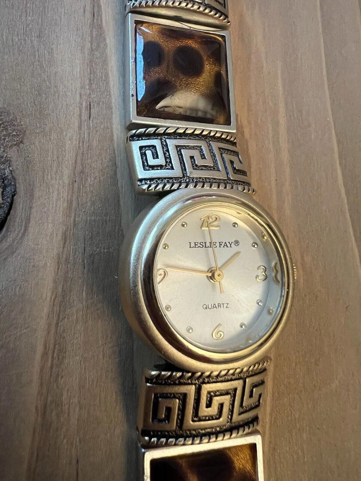 Designer Leslie Fay Vintage Ladies Watch New Battery Size ONE SIZE - 1 Thumbnail