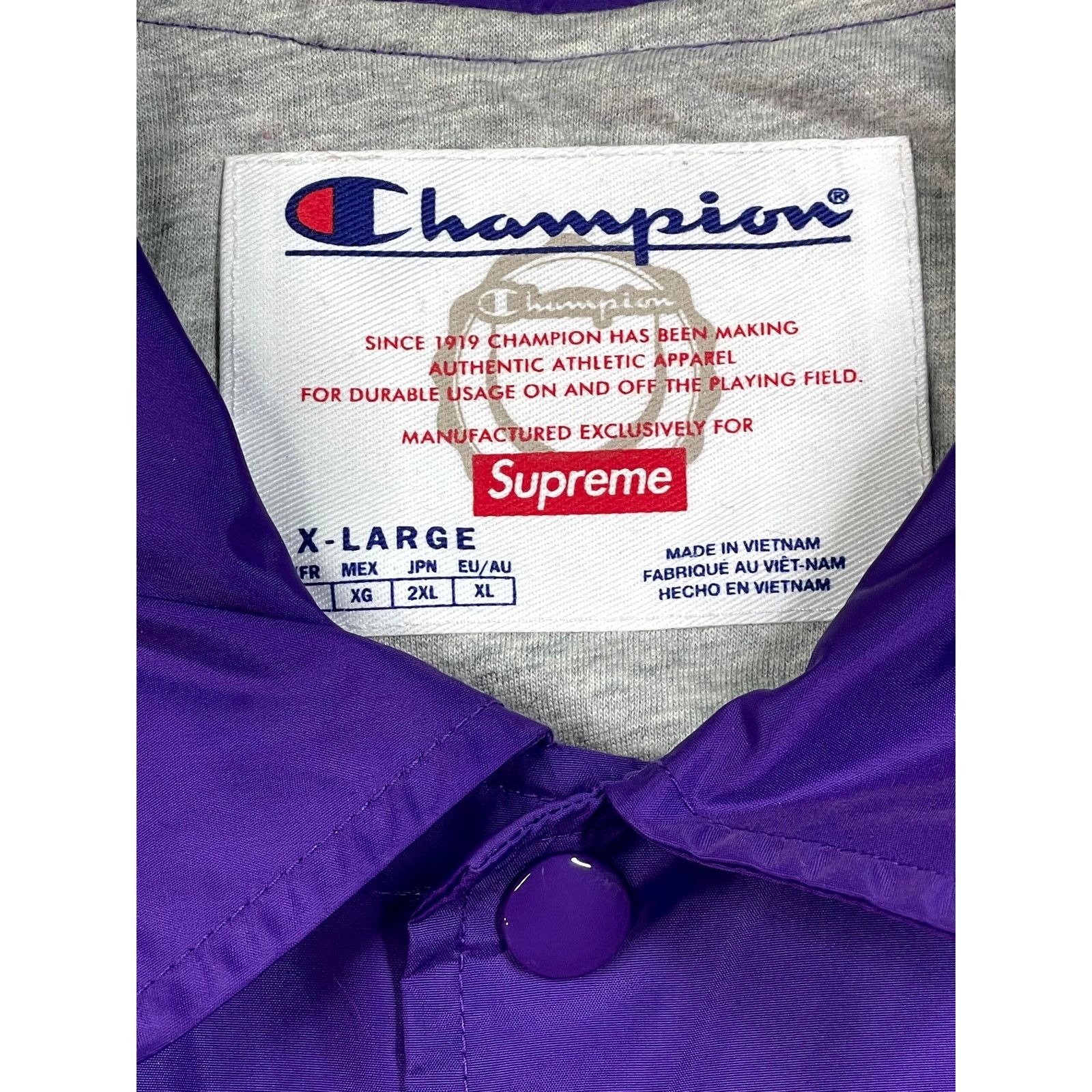 Supreme Supreme Arc Logo Windbreaker Purple Jacket Size US XL / EU 56 / 4 - 3 Thumbnail