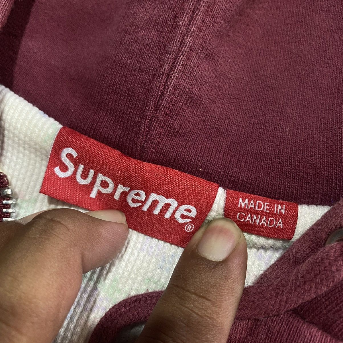 Supreme Supreme Small Box Logo Thermal Zip up Hoodie 2016 Size US L / EU 52-54 / 3 - 5 Thumbnail