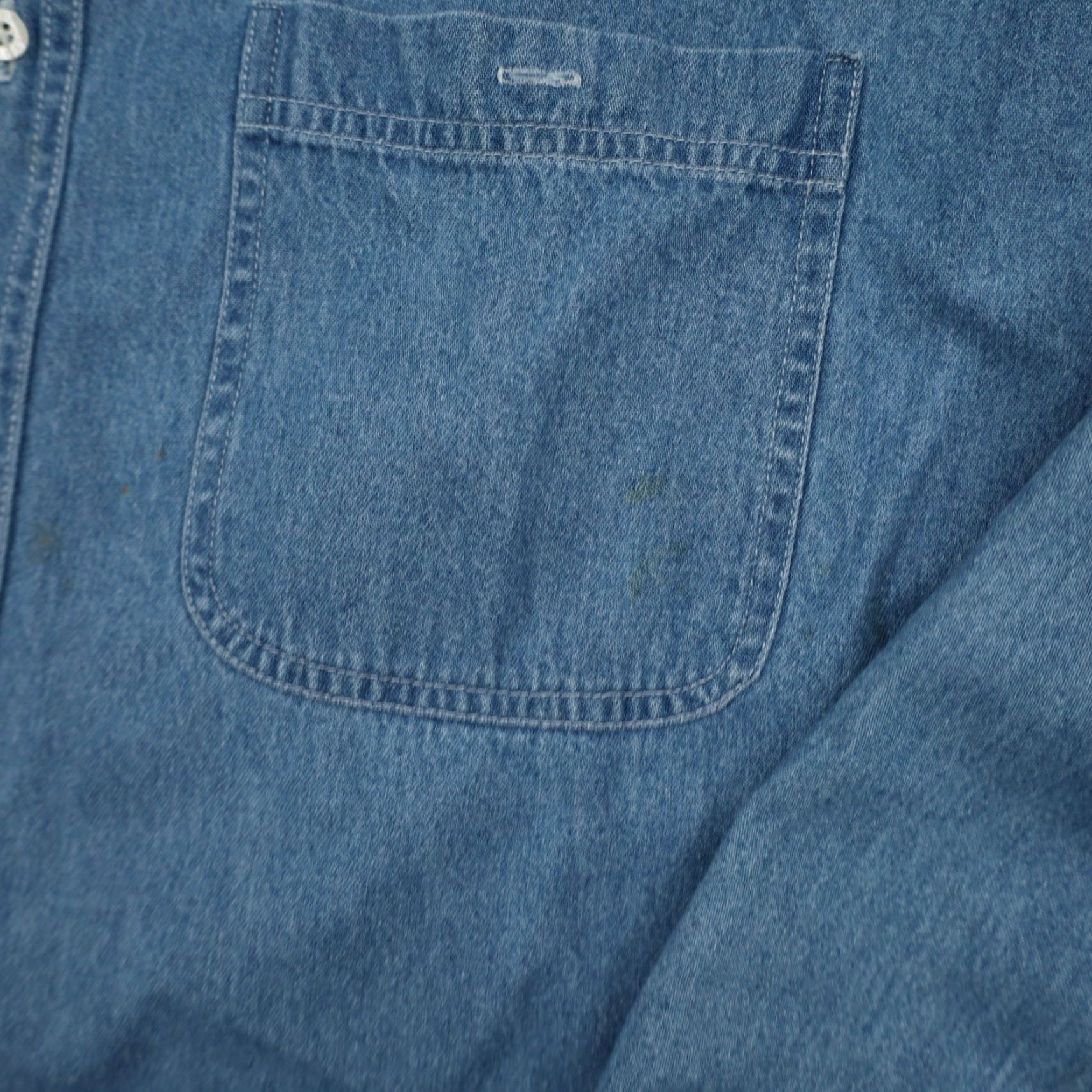 Disney VINTAGE Disney Winnie the Pooh Embroidered Denim Button-Down Shirt Mens XXL Blue Size US XXL / EU 58 / 5 - 5 Thumbnail