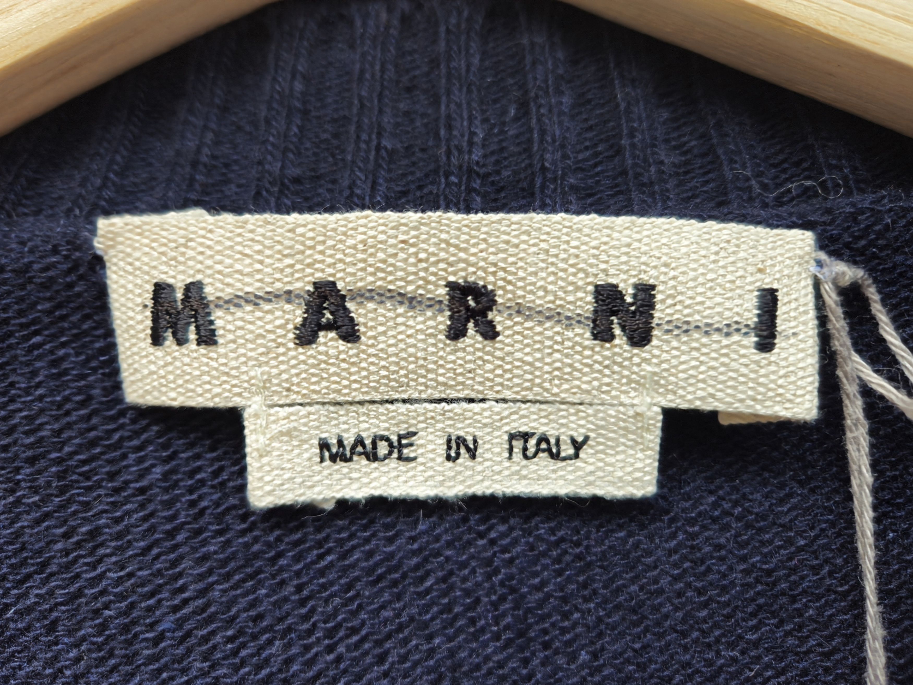 Marni Marni Men's Navy Logo Wool Cashmere Blend Sweater Size 52 Size US XL / EU 56 / 4 - 3 Thumbnail