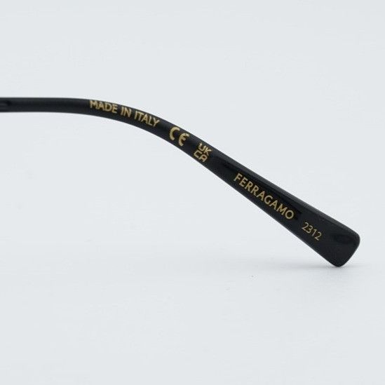 Salvatore Ferragamo Salvatore Ferragamo SF2231 002 Eyeglasses Black 53mm Square Size ONE SIZE - 8 Thumbnail