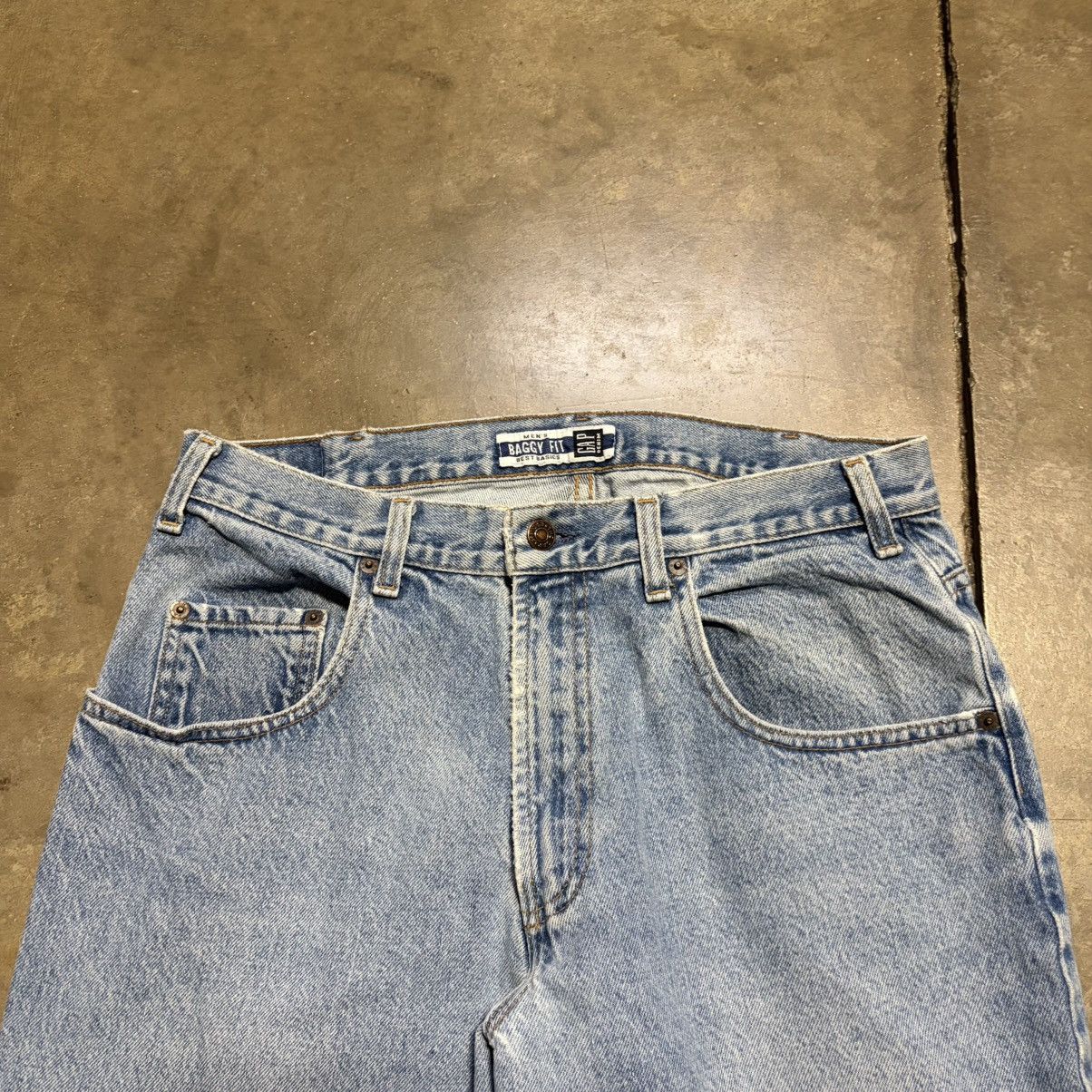 Gap Vintage Gap Baggy Fit Denim Jeans Light Wash Faded 90s USA Size US 34 / EU 50 - 11 Thumbnail