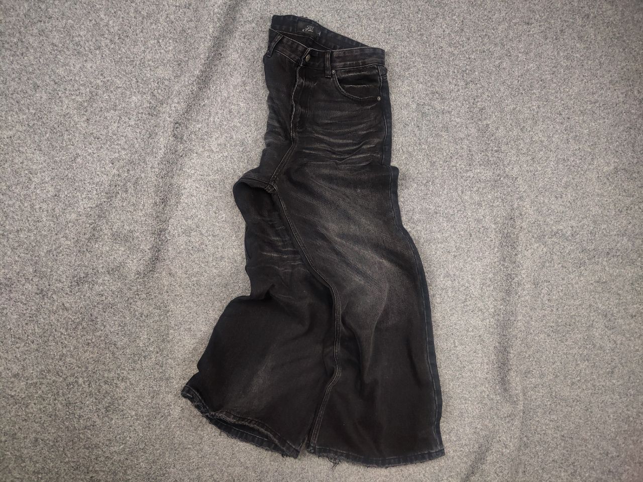 If Six Was Nine JC Official JCAESAR super baggy Black Denim Jeans LGB rick Size US 34 / EU 50 - 1 Thumbnail