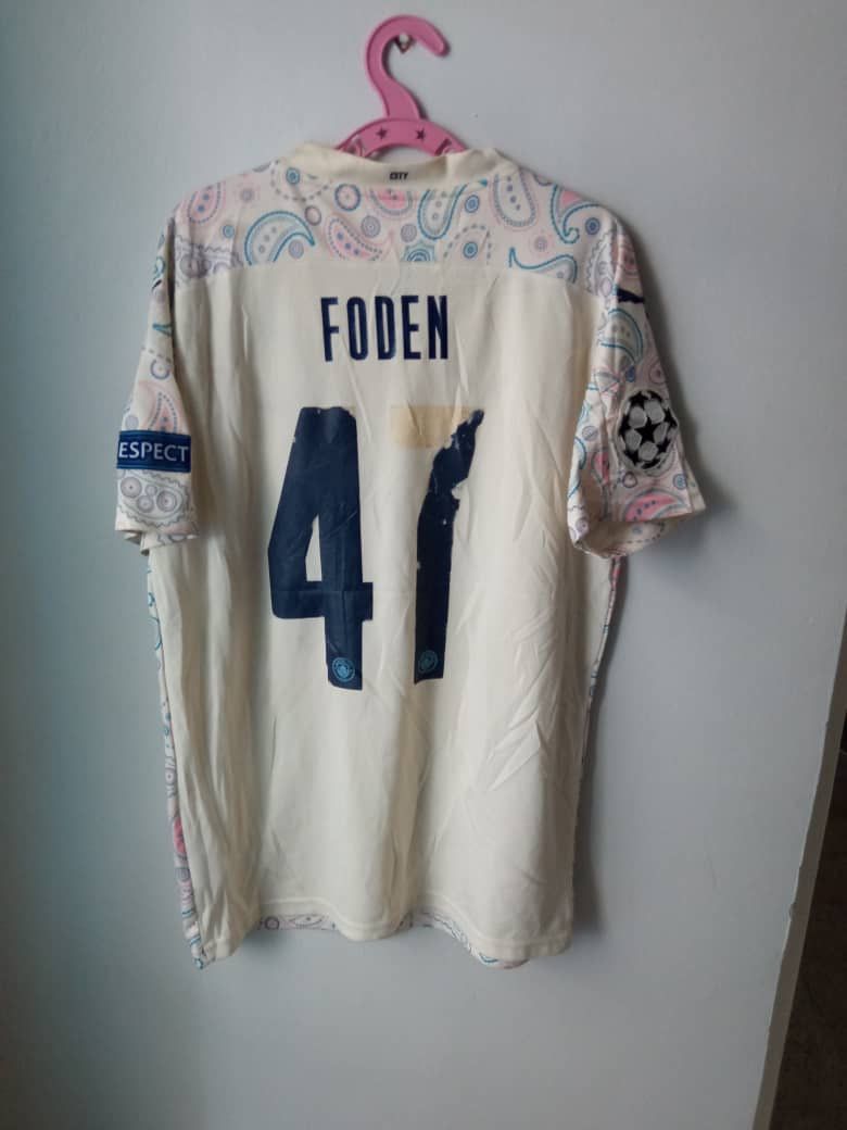 Other 2020/21 Manchester City Phil Foden Jersey Player CL Edition Size US L / EU 52-54 / 3 - 2 Thumbnail