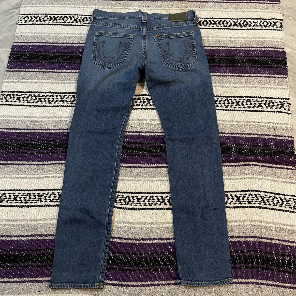 True Religion True Religion Rocco Relaxed Skinny Italian Denim Jeans 36x30 Size US 36 / EU 52 - 8 Thumbnail