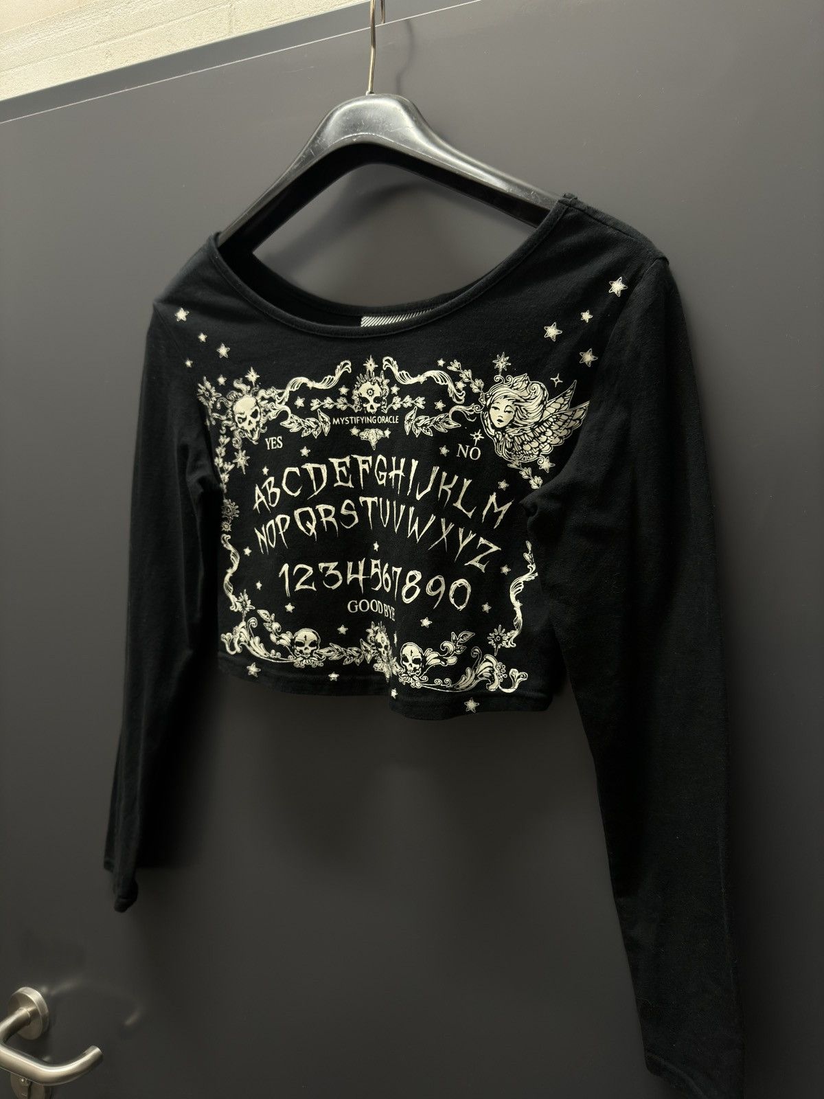 Other Avant Garde top blouse crop top satan skulls gothic goth Size L / US 10 / IT 46 - 2 Thumbnail