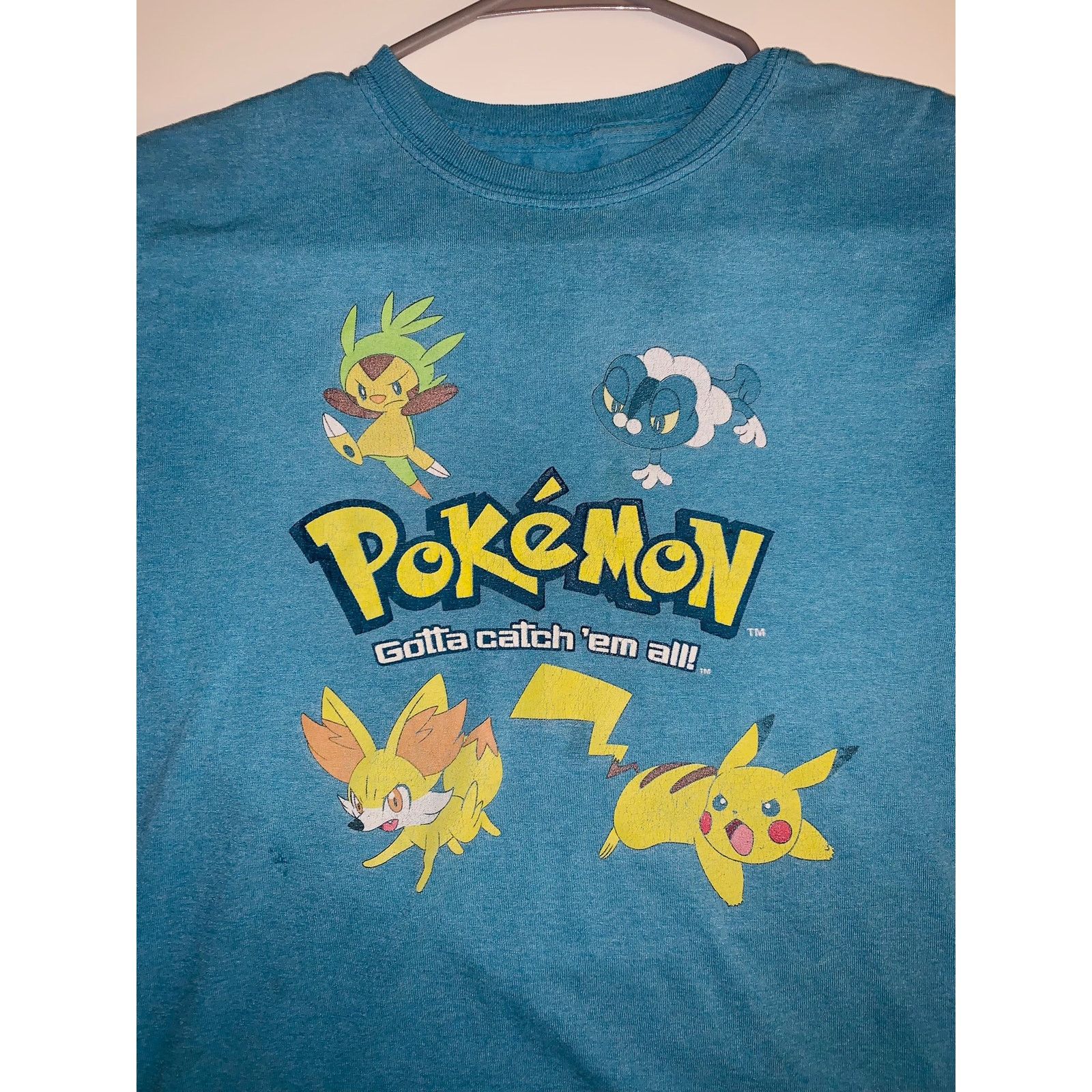Pokemon Pokemon Starter Characters Blue Shirt - Size Kids 2XL (18) Size US XS / EU 42 / 0 - 5 Thumbnail