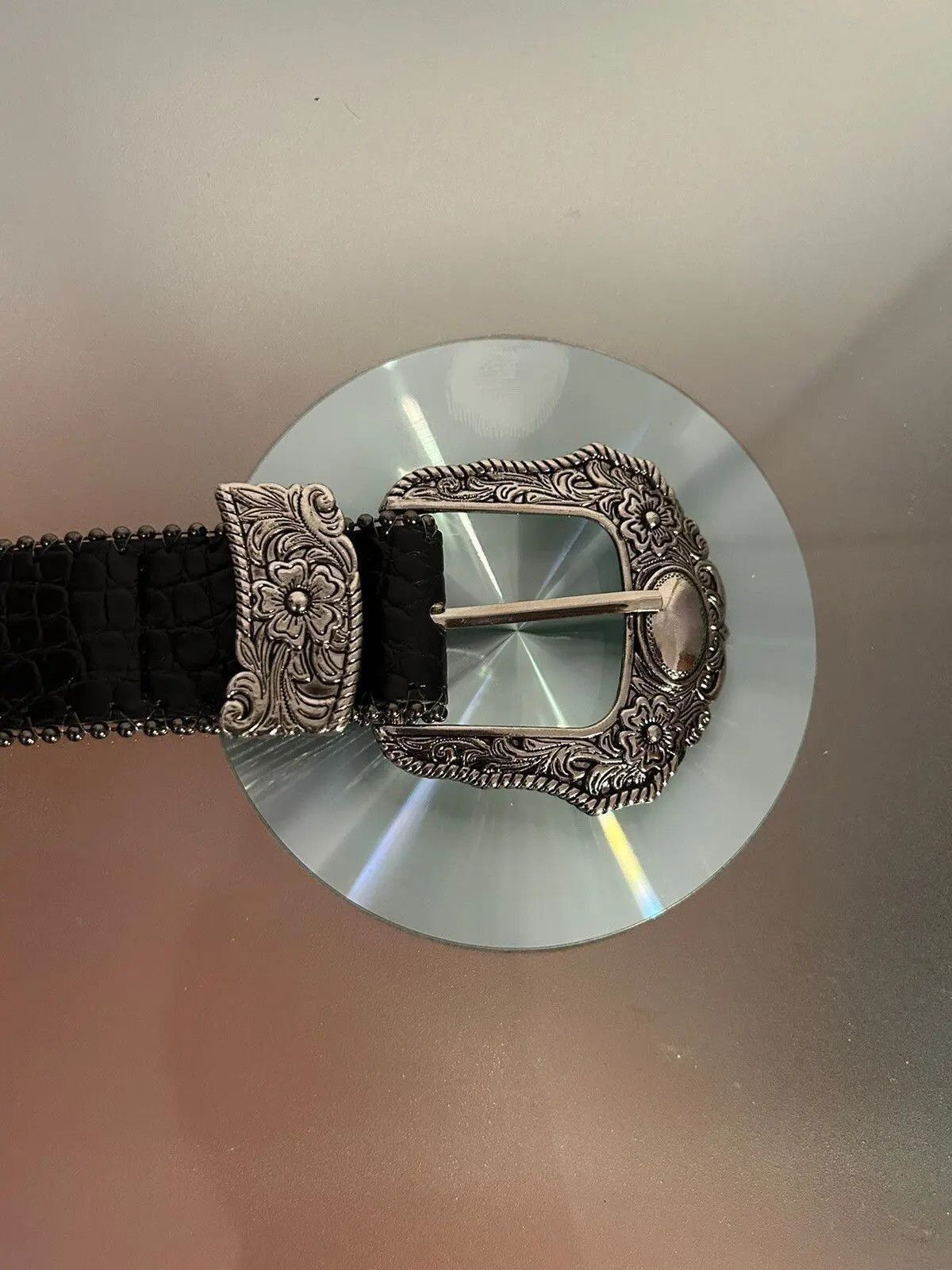 Japanese Brand Y2K Gothic Buckle Belt Size 30 - 5 Thumbnail