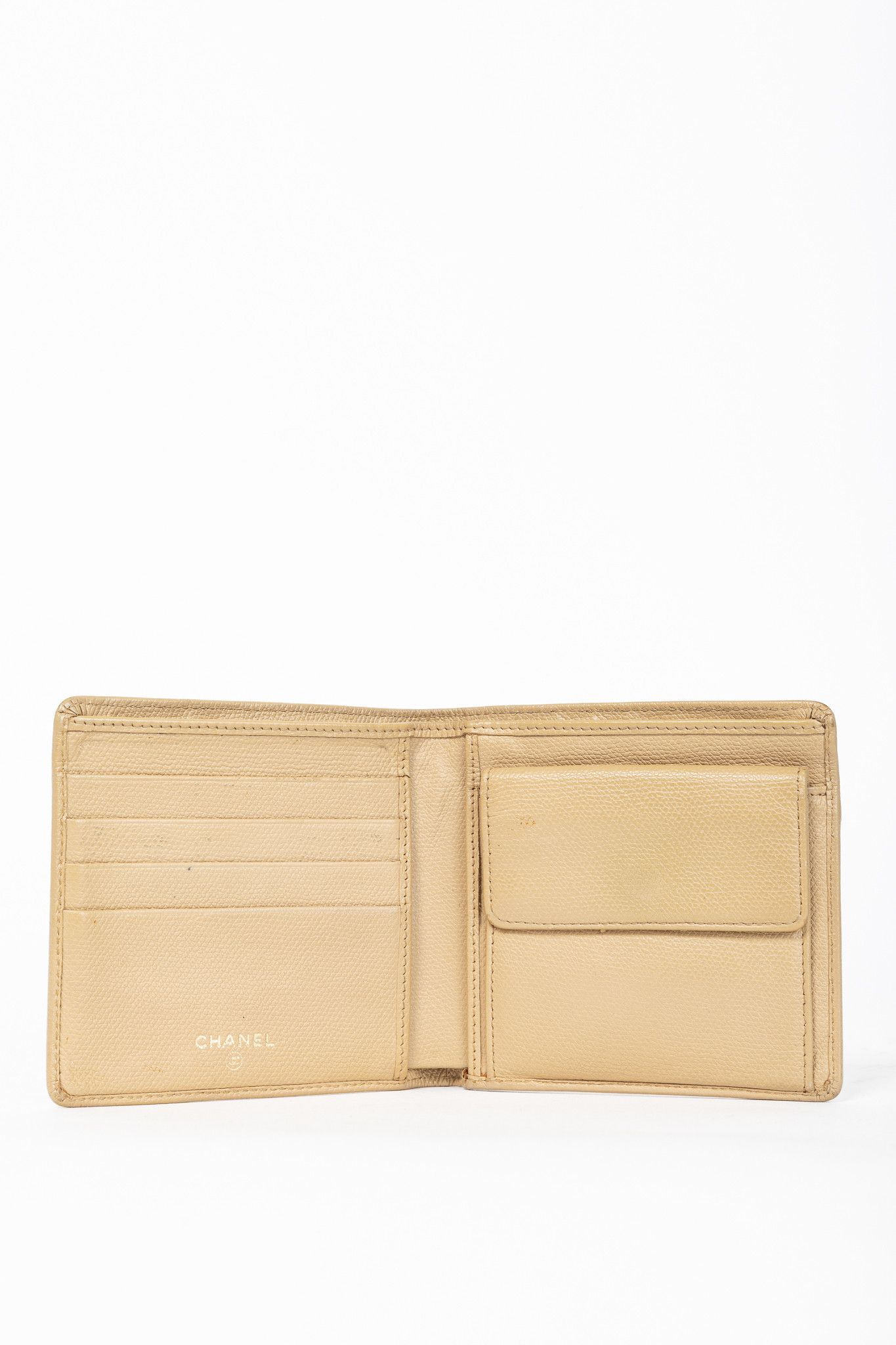 Chanel Chanel Camel Caviar Leather CC-Logo Bifold Wallet Size ONE SIZE - 6 Thumbnail