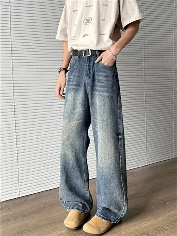 Japanese Brand Retro loose wide leg slightly flared jeans Size US 32 / EU 48 - 2 Thumbnail