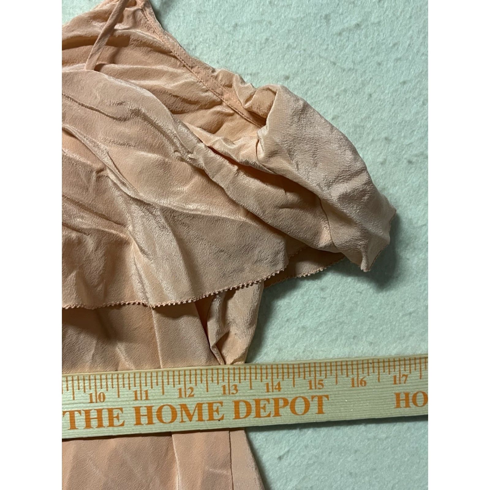 Diane von Furstenberg Diane von Furstenberg Silk Blouse Short Sleeve Button Front Women Medium Salmon Blouse Designer Regular Fit Size M / US 6-8 / IT 42-44 - 3 Thumbnail