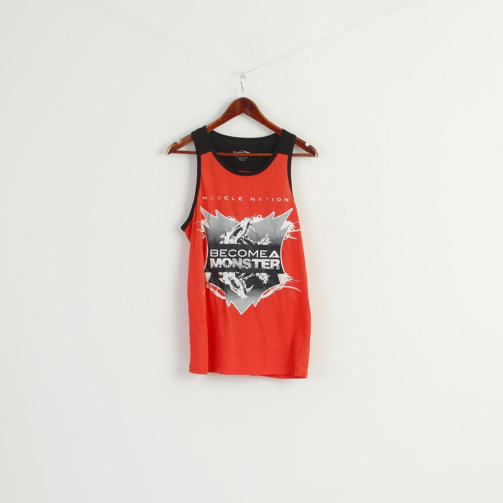 Other Alanic Men M Shirt Red Muscle Nation Sportswear 8842 Size US M / EU 48-50 / 2 - 1 Thumbnail