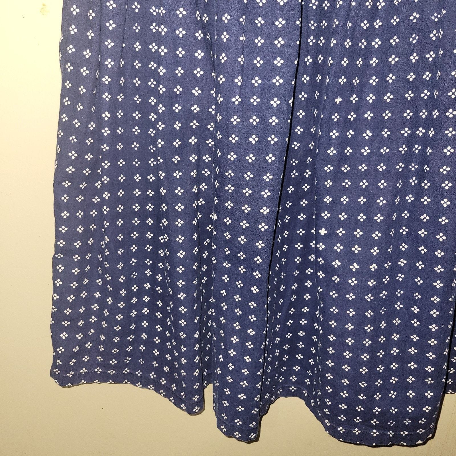 & Other Stories Vtg Passports Pier One Blue 100% Cotton Maxi Dress Medium Size M / US 6-8 / IT 42-44 - 11 Thumbnail
