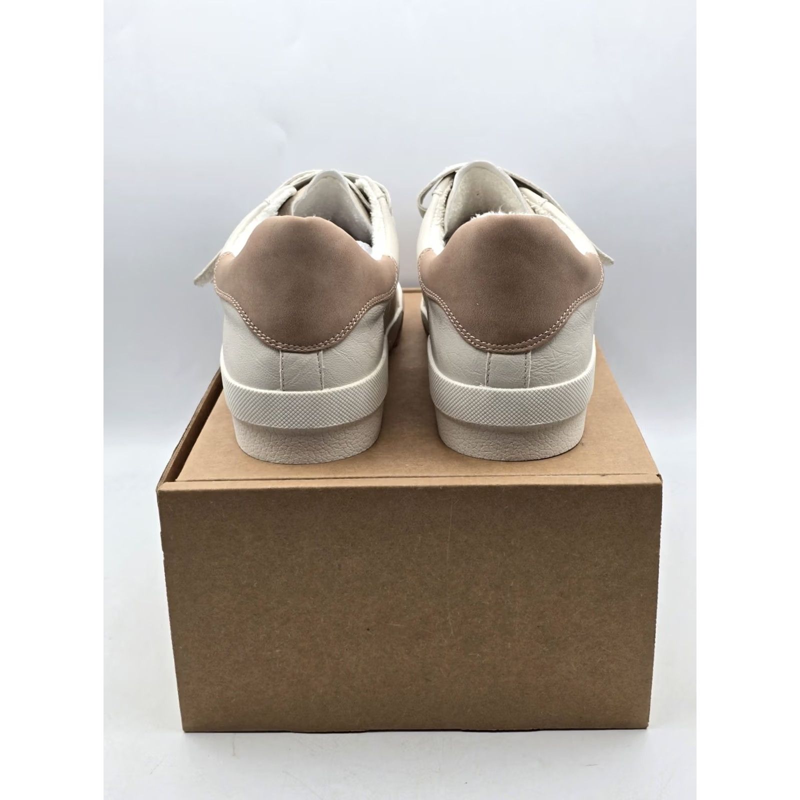 Dolce Vita Dolce Vita Hook Sneaker - White/Beige - Women’s Size 11 - Casual Flat Suede Hook & Loop Adjustable Strap Shoes Size US 11 / IT 41 - 6 Thumbnail