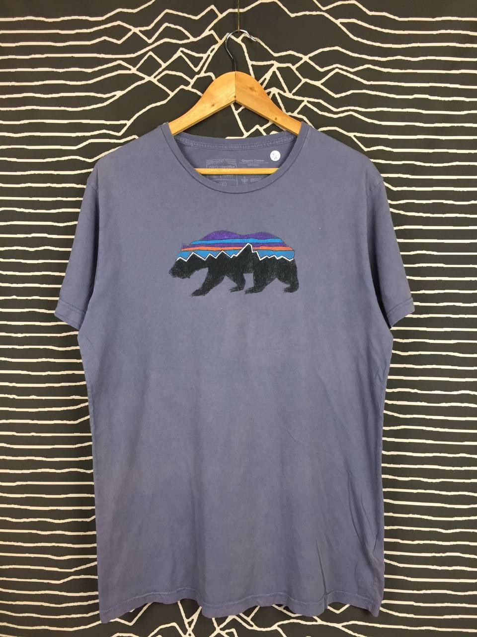 Patagonia × Vintage Patagonia Fitz Roy Bear Organic Cotton Slim Fit Tee Size US L / EU 52-54 / 3 - 2 Thumbnail