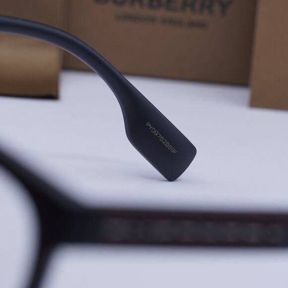 Burberry Burberry BE2385U 3464 Eyeglasses Black 56mm Rectangle Frame Size ONE SIZE - 6 Thumbnail