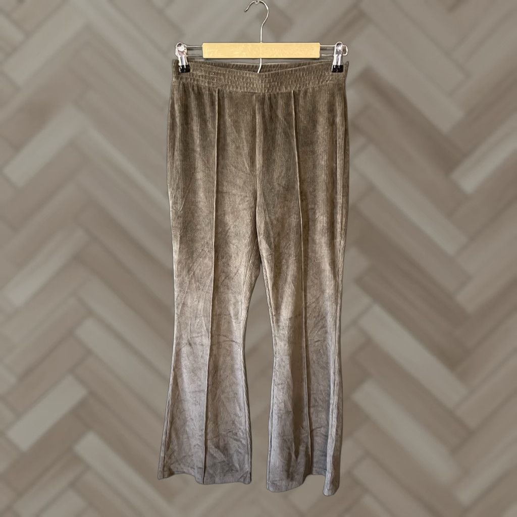 Aerie Womens Corduroy Flared Sweatpants Size S Tall Brown Long Pant Shoes?