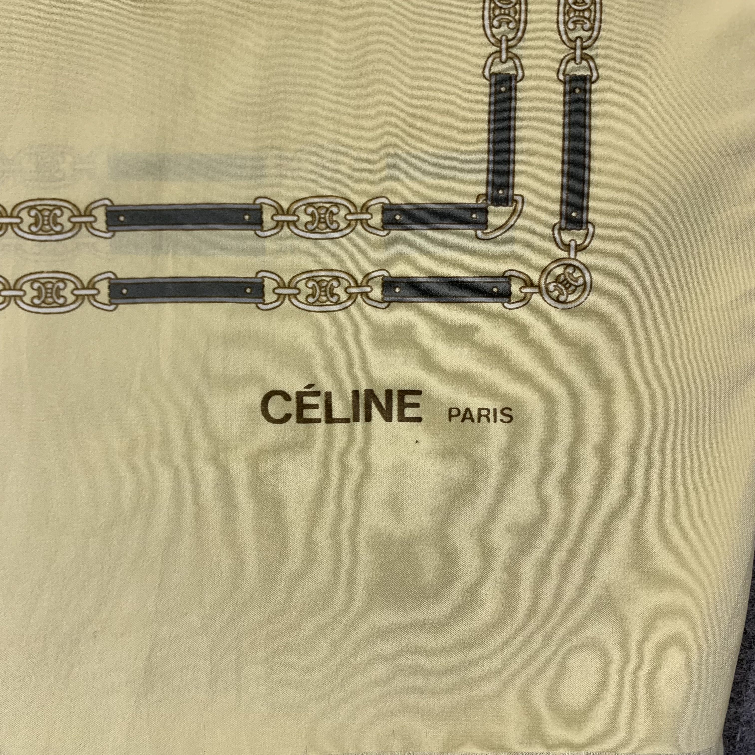 Celine Celine Scarf Silk Muffler Neck Wrap BL9338 Size ONE SIZE - 5 Thumbnail