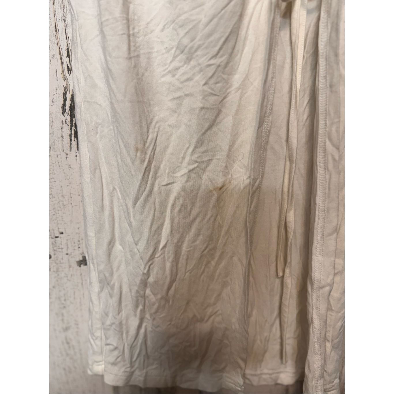 Other White Ruched Maxi Skirt Size Small Stretch Bodycon Drawstring Detail Size 26" / US 2 / IT 38 - 5 Thumbnail