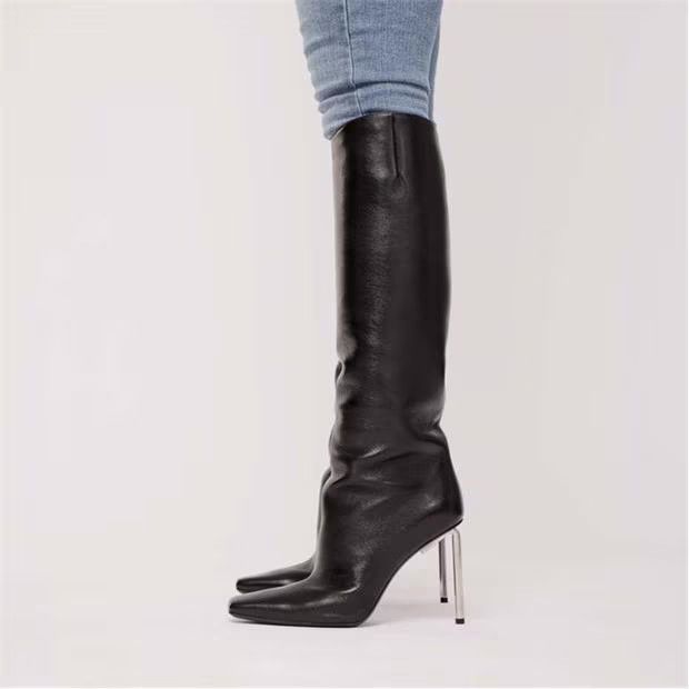 Off-White o1mle0425 Nappa High Allen Boots in Black Size US 8 / IT 38 - 3 Thumbnail