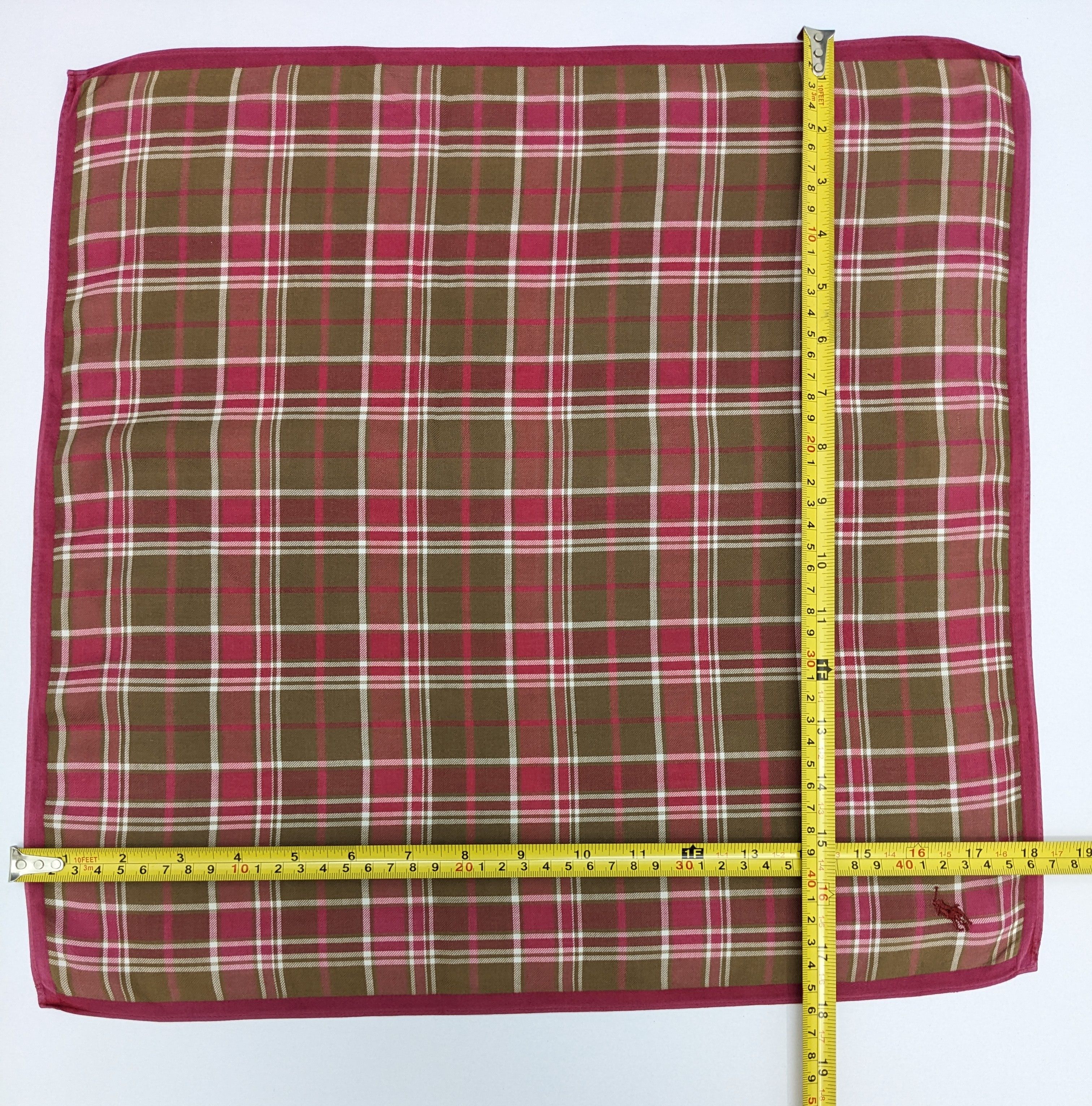 Polo Ralph Lauren Vintage Polo Ralph Lauren Plaid Handkerchief Size ONE SIZE - 4 Thumbnail