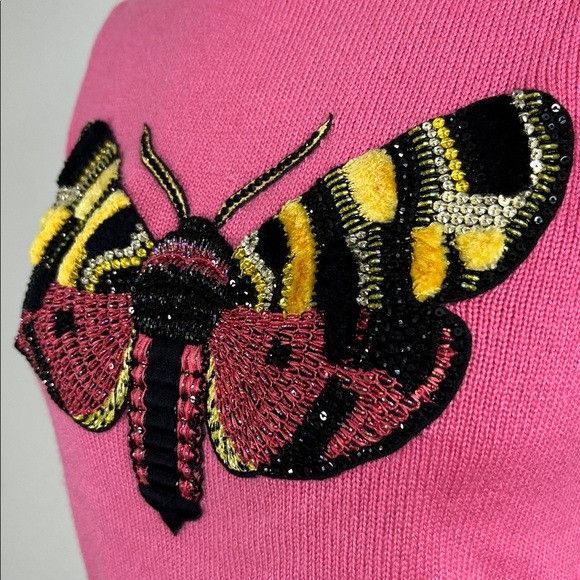 Gucci Gucci Cashmere Moth Net-a-Porter Capsule 2016 Crew Neck Emb Size XS / US 0-2 / IT 36-38 - 3 Thumbnail