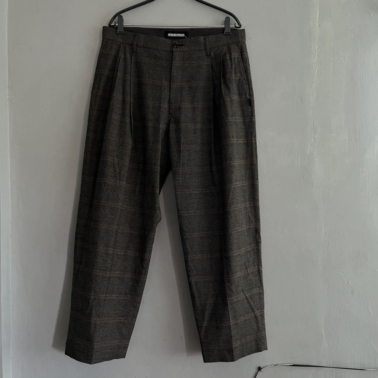 Neighborhood NEIGHBORHOOD 21AW CHECK TWO TUCK/ER PANTS Size US 34 / EU 50 - 1 Thumbnail