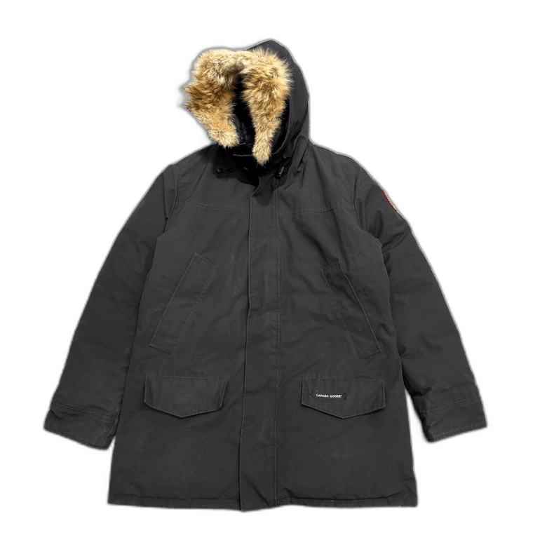 Canada Goose Parka Black with Fur Hood-yf