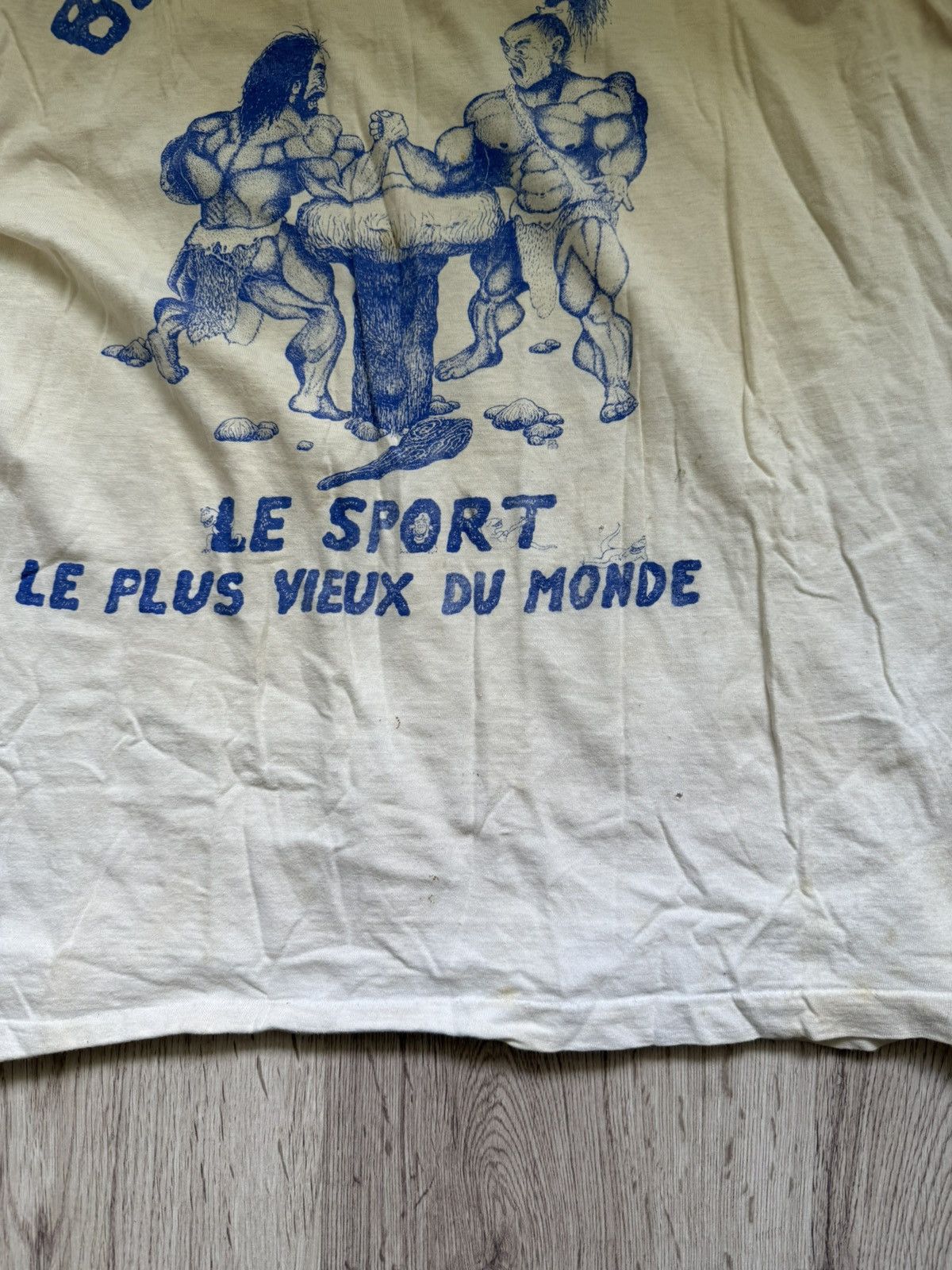 Other Vintage 80s French “Le Bras de Fer” Single Faded Distressed Size US M / EU 48-50 / 2 - 19 Thumbnail